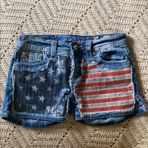 Miss Me Americana Jean Shorts